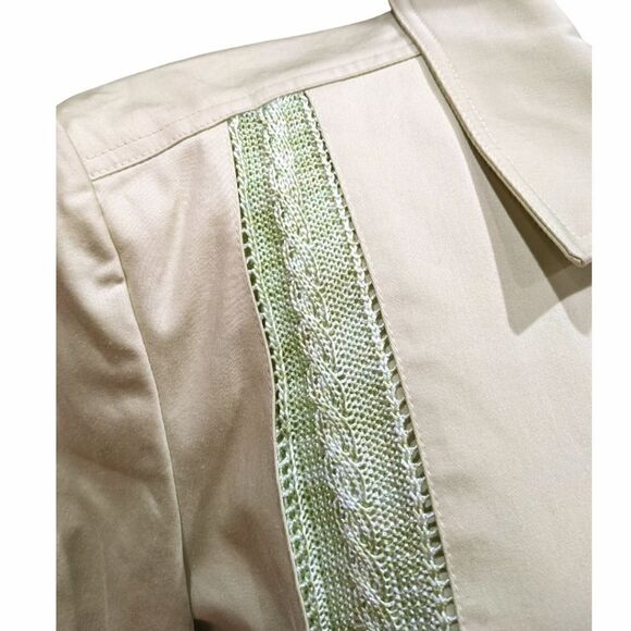 St. John Sport Women's Lime Green Button Up Jacket Size M - Picture 7 of 12